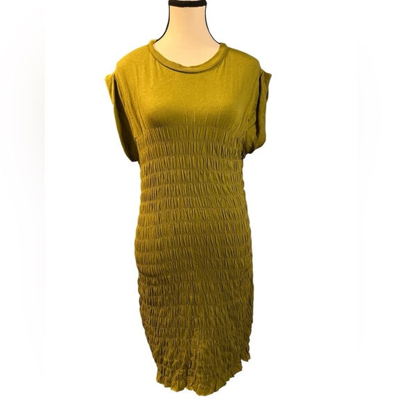 Urban Outfitters Tatum Green Smocked Mini Dress - Picture 4 of 7